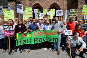The We Are Walsall group outside The Crossing at St Pauls
