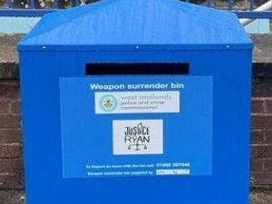 Supporting image for story: New knife surrender bin installed outside Wolverhampton church