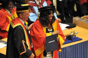 Supporting image for story: Collecting a degree is part of a big month for me