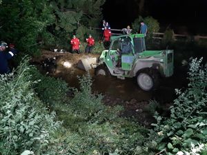 Supporting image for story: Firefighters rescue 20 calves from slurry pit at Oswestry farm