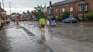 Flash floods impact residents and businesses in Much Wenlock. Photo courtesy of Chris Hall