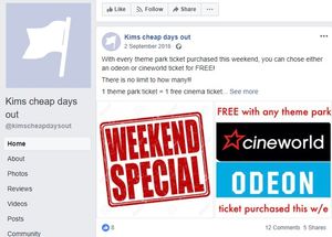 Another offer from the page