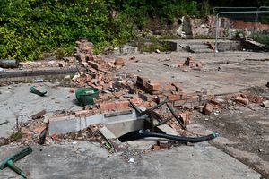 DUDLEY COPYRIGHT NATIONAL WORLD TIM THURSFIELD -31/07/25 The Crooked House site as it stands today with campaigners and supporters set to mark two years next week since it was destroyed