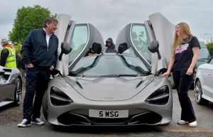 Eloise May with Walter Gleeson and his Mclaren 720s
