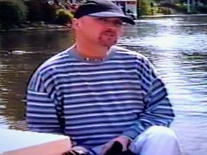 Murder victim Alfred Mattox on a day out at Drayton Manor Park in about 2014.