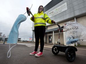 Supporting image for story: Sandwell charity works to dispose of masks left strewn in the street
