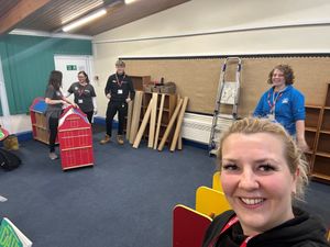 Sue James, Emma Ferguson, Harry Humphreys, Rebecca Cumblidge and Laura Opechowska  