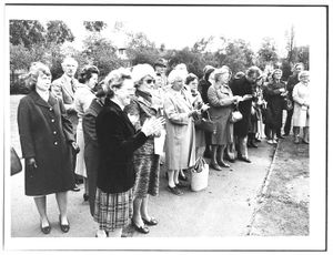 Young Women’s Christian Association event in 1978, a tree planting of some sort