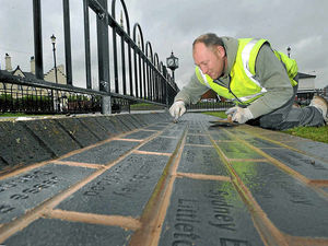 Supporting image for story: Final brick laid at miners' memorial in Staffordshire