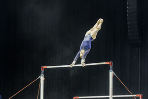 Alice Kinsella at the 2018 Gymnastics World Cup, held at Arena Birmingham. Pic: Chris Bowley
