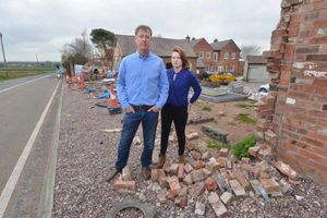 Tony Honicke and his wife Kelly say that they live in fear of the traffic that flashes by their home near Shifnal