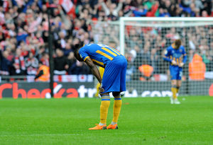 Disappointed defender Omar Beckles