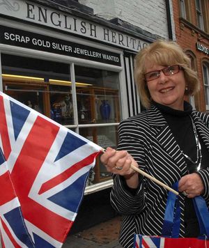 Maggie Wainwright frorm English Heritage who aims to be flying the Flag of St George alongside the Union Jack.