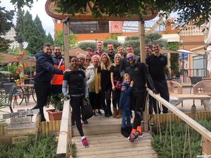 Stuart and Ondina started off their 22-day cycle in Palma Nova, Mallorca