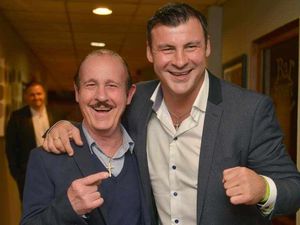 Supporting image for story: Joe Calzaghe does the rounds in Cannock