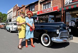 DUDLEY COPYRIGHT NATIONAL WORLD TIM THURSFIELD -12/07/251940's event at Black Country Living Museum.Marie McDermott and Tamara Watts.