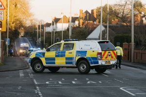 Holyhead Road was closed to traffic on Wednesday afternoon