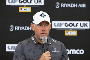 Lee Westwood said it is ‘very special’ to be playing in front of a home crowd, close to where he grew up in Worksop. Picture: LIV Golf