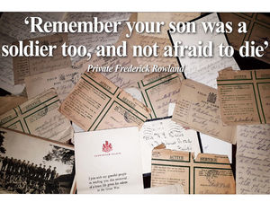 Supporting image for story: First World War soldier's letters tells of life on the frontline