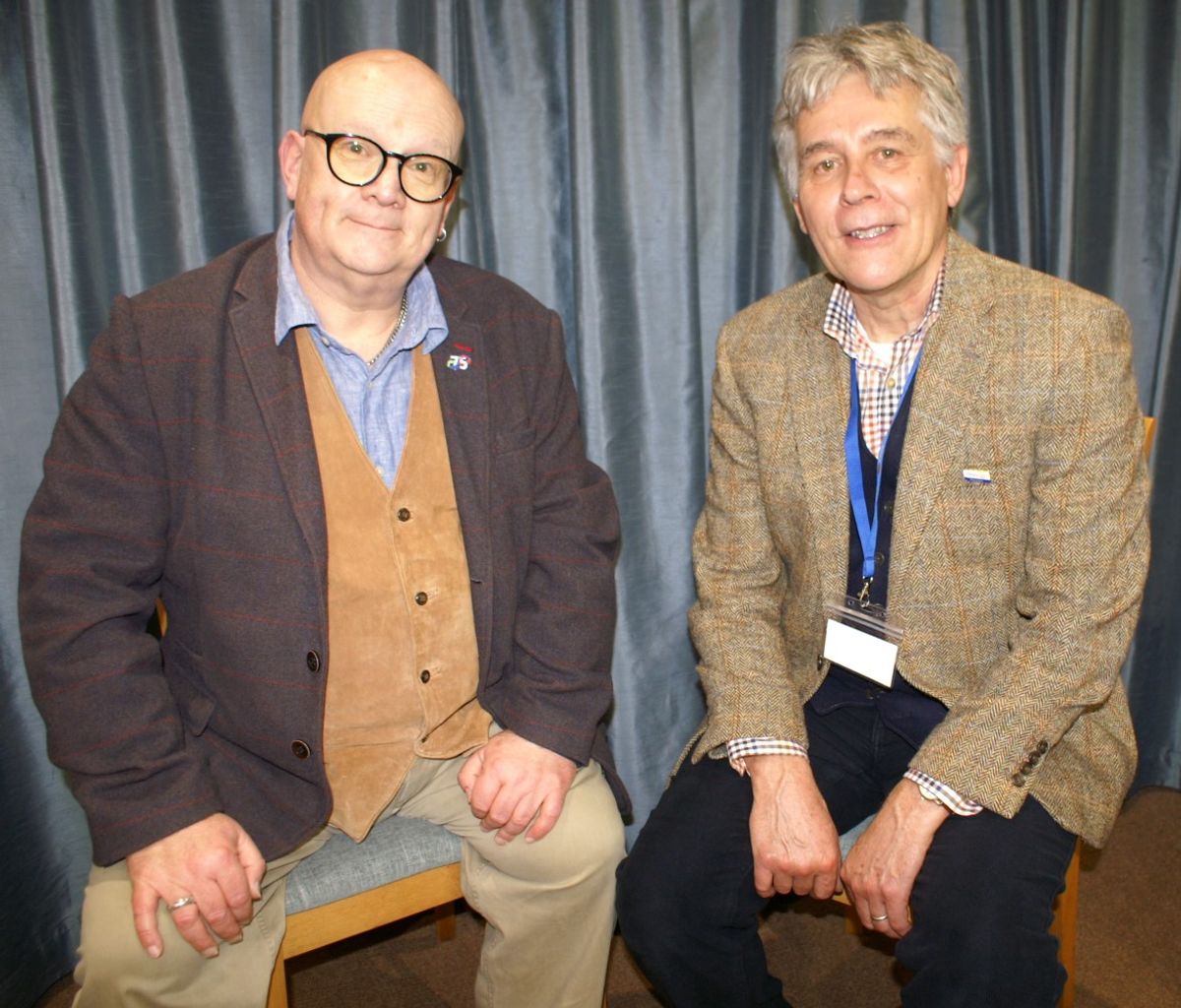 Jim’s stories from a bench fascinate Rotary audience