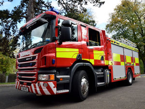 Supporting image for story: Trapped woman rescued after car hits tree near Ludlow 