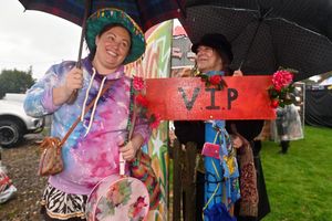 Ami Atkins (left) and Marilyn Jones from Shrewsbury and Newtown