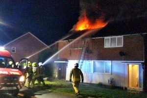 Picture of the fire in Welshpool from Graham Breeze