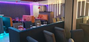 There are plenty of places to sit and eat, from cosy snugs to big tables