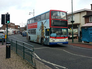 Supporting image for story: Wednesfield town centre streets closed after man hit by bus