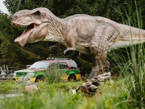 Supporting image for story: Jurassic Park comes to life for outdoor screening event