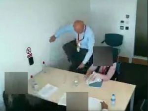 Supporting image for story: VIDEO: Pc Monk filmed demonstrating 'one kick' to Dalian Atkinson during interview
