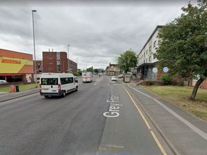 Supporting image for story: Crews close Stafford town centre road to deal with blaze in disused building