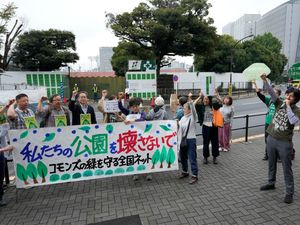 Supporting image for story: Tree-felling under way in Tokyo park amid anger from green campaigners