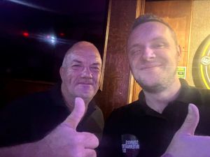 Sean Goodman and his father-in-law Martin  