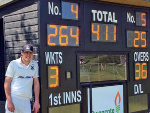 Supporting image for story: Will Fox-Davies hits runs record for six