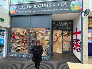 Alison Wade, of Cards 4 You in the Churchill Shopping Centre, Dudley. PIC: Gurdip Thandi LDR
