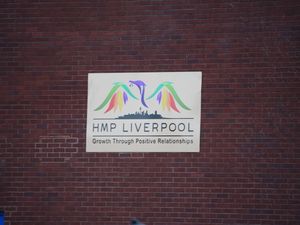 A sign outside HMP Liverpool