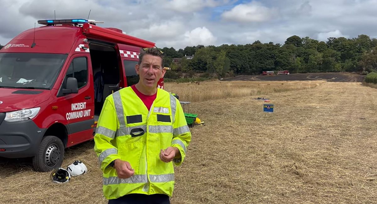 Major wildfire tackled by 40 firefighters is under control