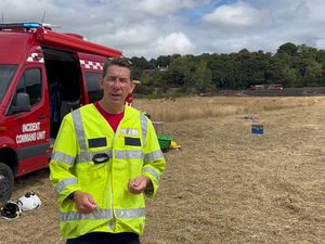 Supporting image for story: Major wildfire tackled by 40 firefighters on Shropshire and Staffordshire border is 'under control'