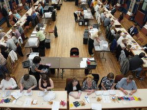 Votes are counted at Grimsby Town Hall