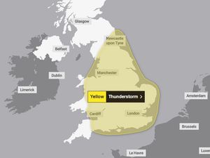 Supporting image for story: 24-hour thunderstorm warning now in place for Shropshire with 'multiple rounds' forecast