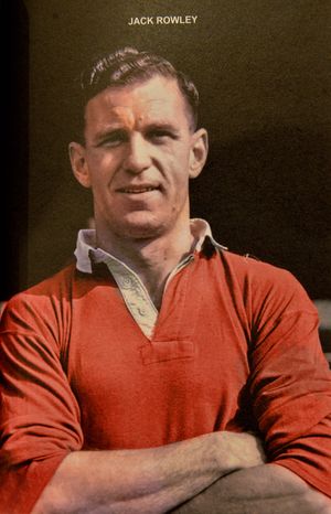 Jack Rowley in his Manchester United kit