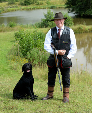 Cyril Brewster with his dog Toby