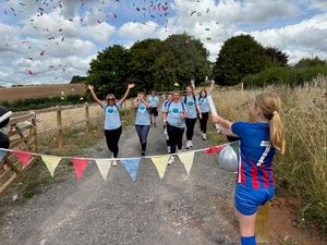 Crossing the finish line