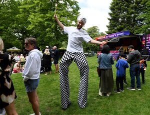 The Dine and Devour festival on Tettenhall Green.
