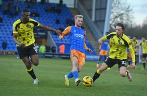 Taylor Perry (centre) got the all-important goal