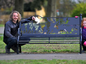 Supporting image for story: Benches honouring First and Second World War soldiers unveiled for memorial park centenary