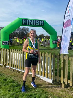 Ruth completed a half marathon after her recovery.