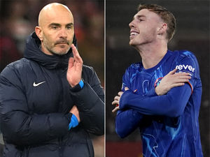Chelsea boss Enzo Maresca, left, and Cole Palmer
