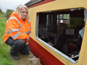 Supporting image for story: Yobs smash up Telford Steam Railway - with video